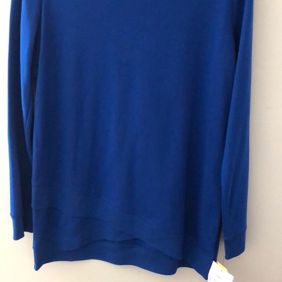 Liz Claiborne weekend sweatshirt Top Blue S New - Picture 4 of 5